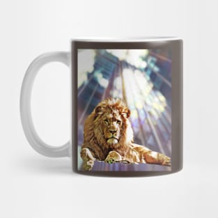 Lion on SKYscraper Mug